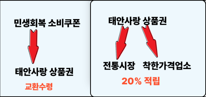 민생회복 소비쿠폰 사용꿀팁을 안내하는 그림