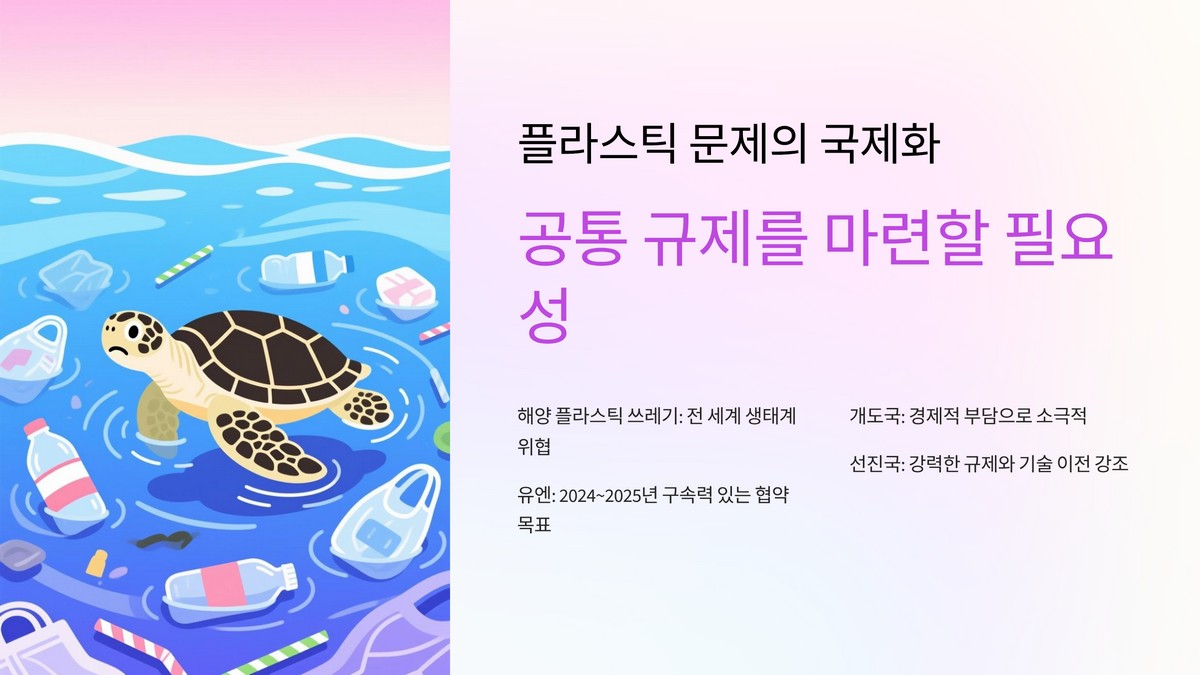 국제 플라스틱 협상 배경과 부산 개최 의미