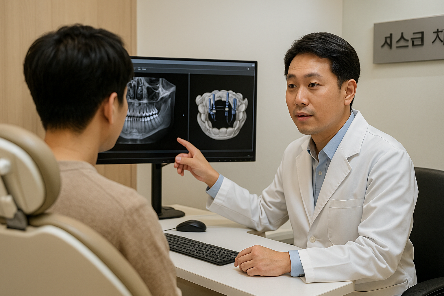 서면 임플란트 비교 상담 장면