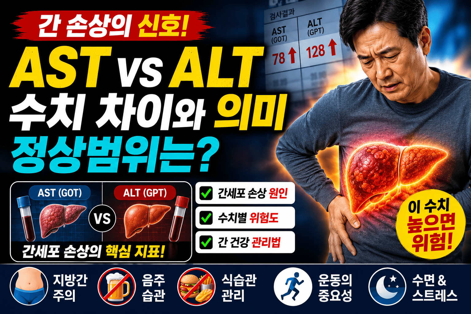 간수치 AST ALT 차이 (의학적 의미, 간세포 손상, 건강관리)