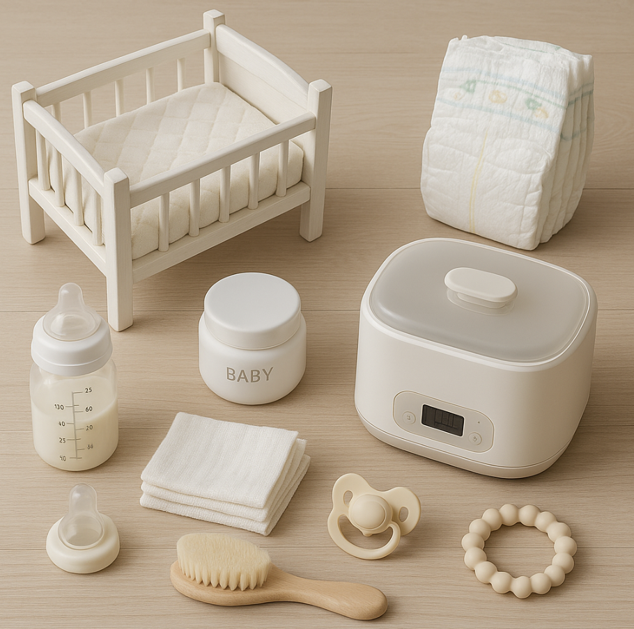신생아 용품 관련 사진