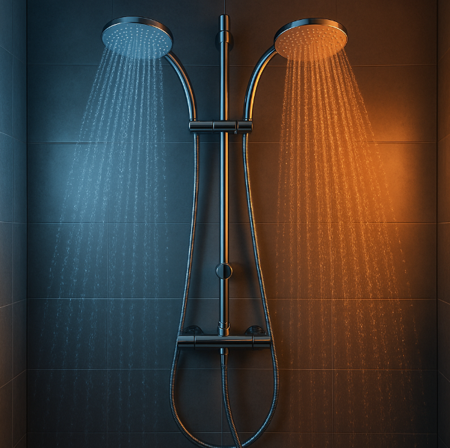 냉온 교대 샤워