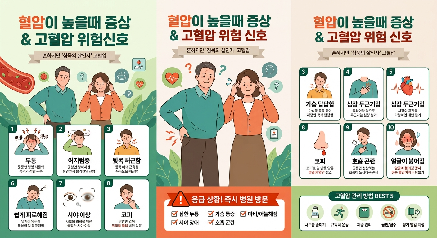 혈압이 높을때 증상