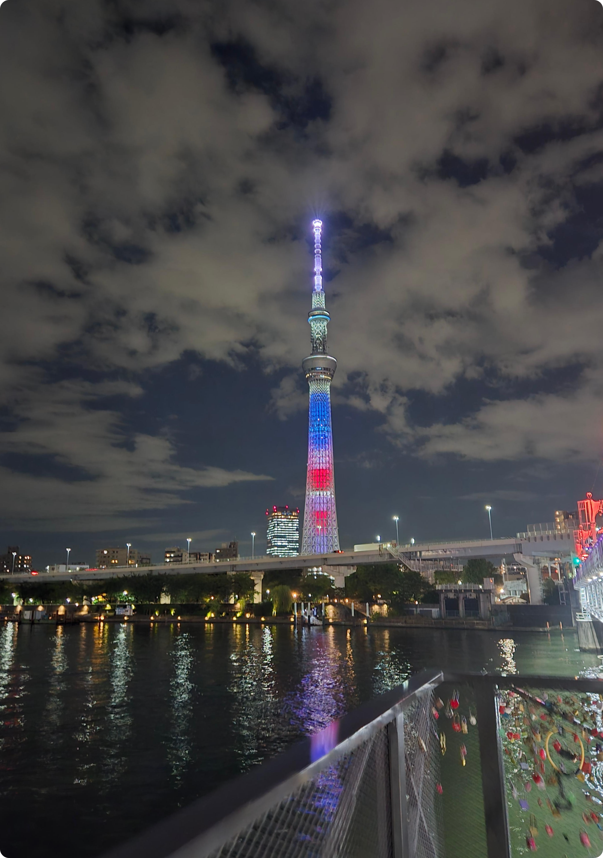 도쿄 스카이트리 야경 사진