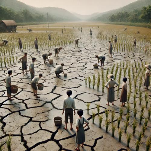 황량한 경기도의 논밭