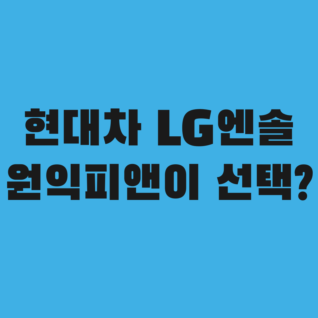 현대차&middot;LG엔솔이 선택한 회사, 원익피앤이의 정체