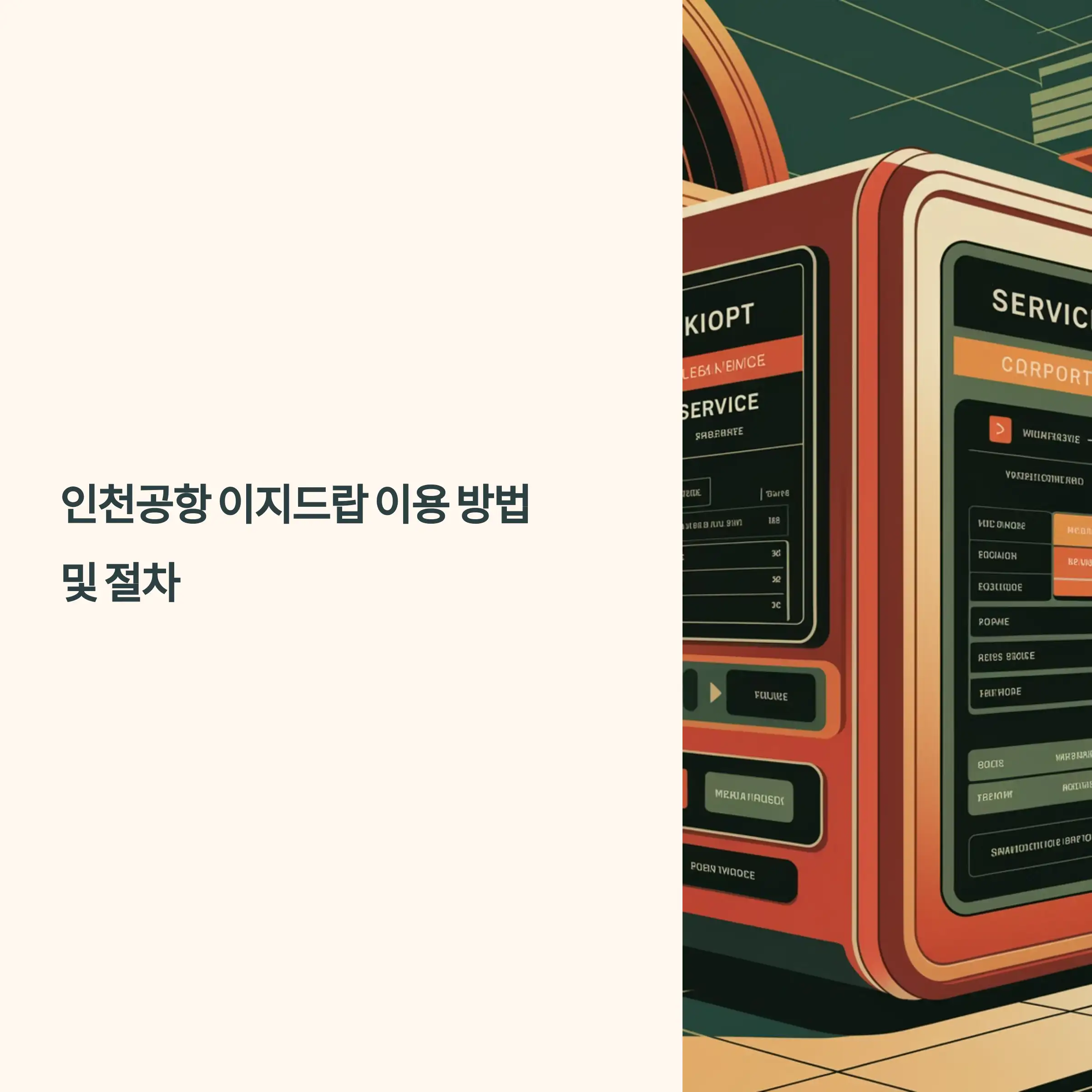 인천공항 이지드랍 