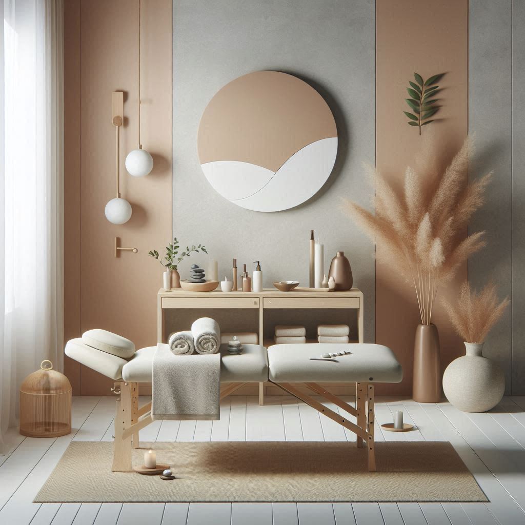 피부,체형관리 샵 배경