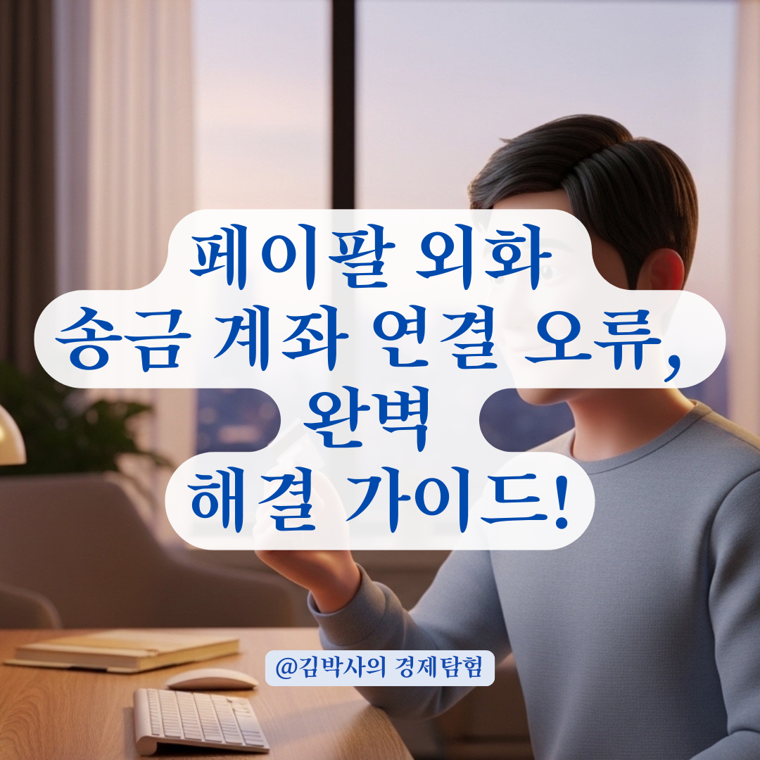 페이팔 외화 송금용 계좌 연결 오류 방지를 위한 필수 체크리스트!