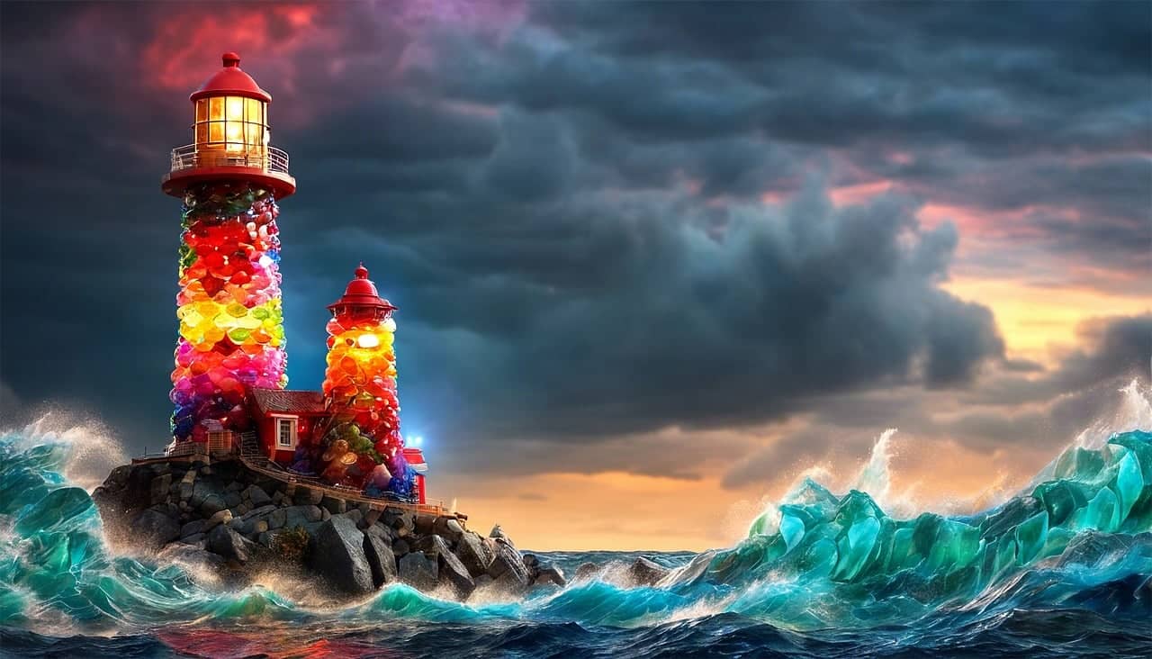 플라스틱 바다의 아름다움을 예술로 담다