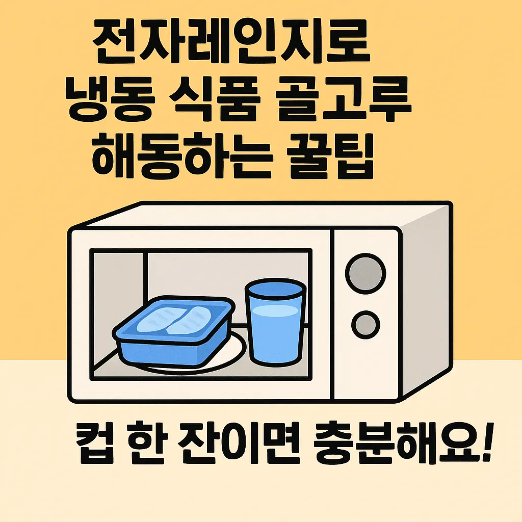 냉동 식품 골고루 해동하는 꿀팁