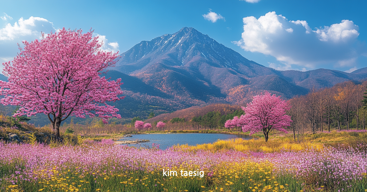 감악산의 사계절