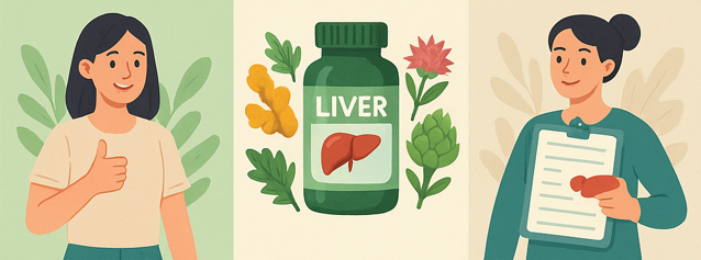 요즘 핫한 간 보호법 (영양제 추천, 해독 식단, 검사 결과)에 관한 그림