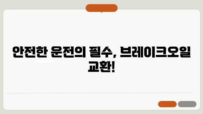 브레이크오일 교환주기