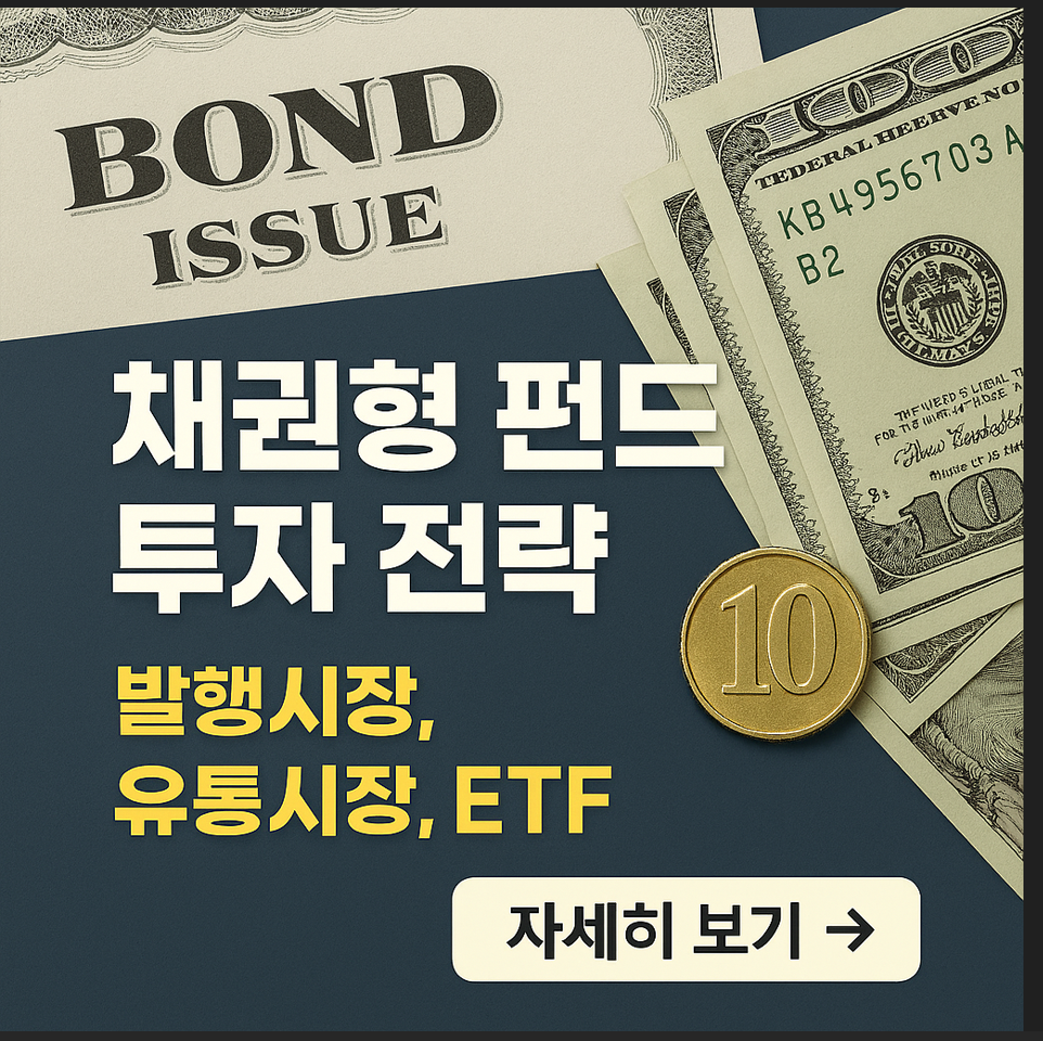 채권형 펀드 투자 전략 (발행시장, 유통시장, ETF)
