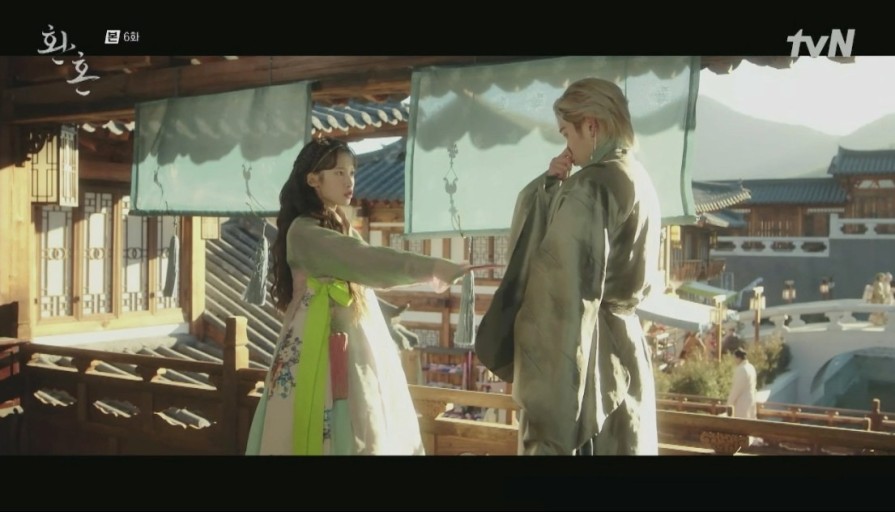 초연과 박당구 &lt;환혼의 한장면&gt;