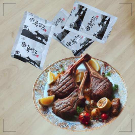 흑염소 진액 효능, 흑염소 고기와 진액 사진