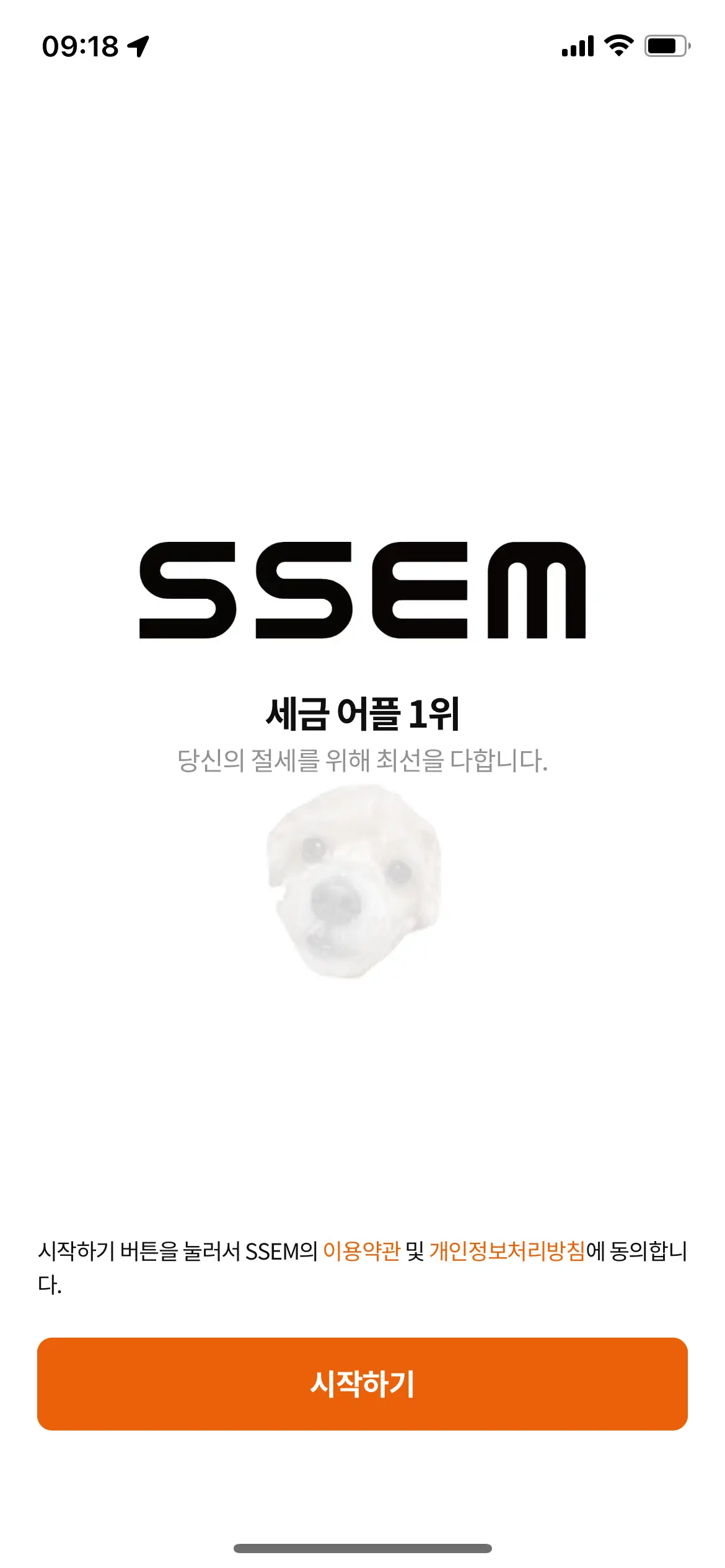 SSEM 어플 화면