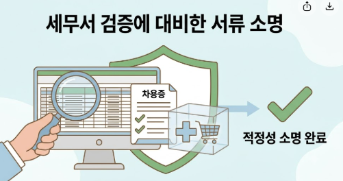세무서 검증 소명 안내