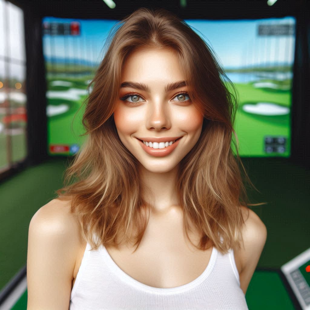 실내골프연습장 배경