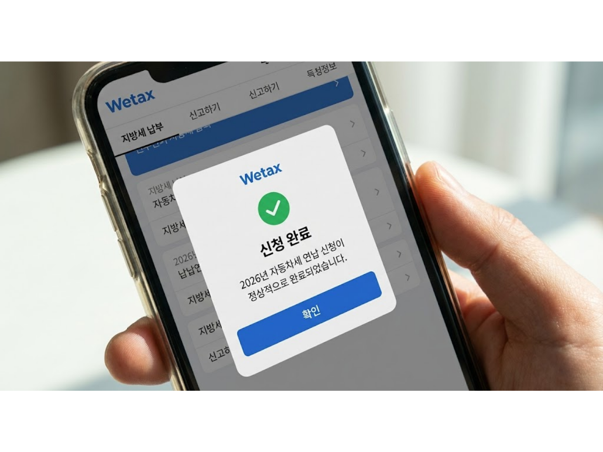 1분 만에 끝내는 온라인 신청방법 (위택스/이택스)