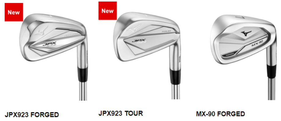 미즈노 JPX923 FORGED / JPX923 TOUR / MX-90 FORGED 사진 (출처:미즈노)