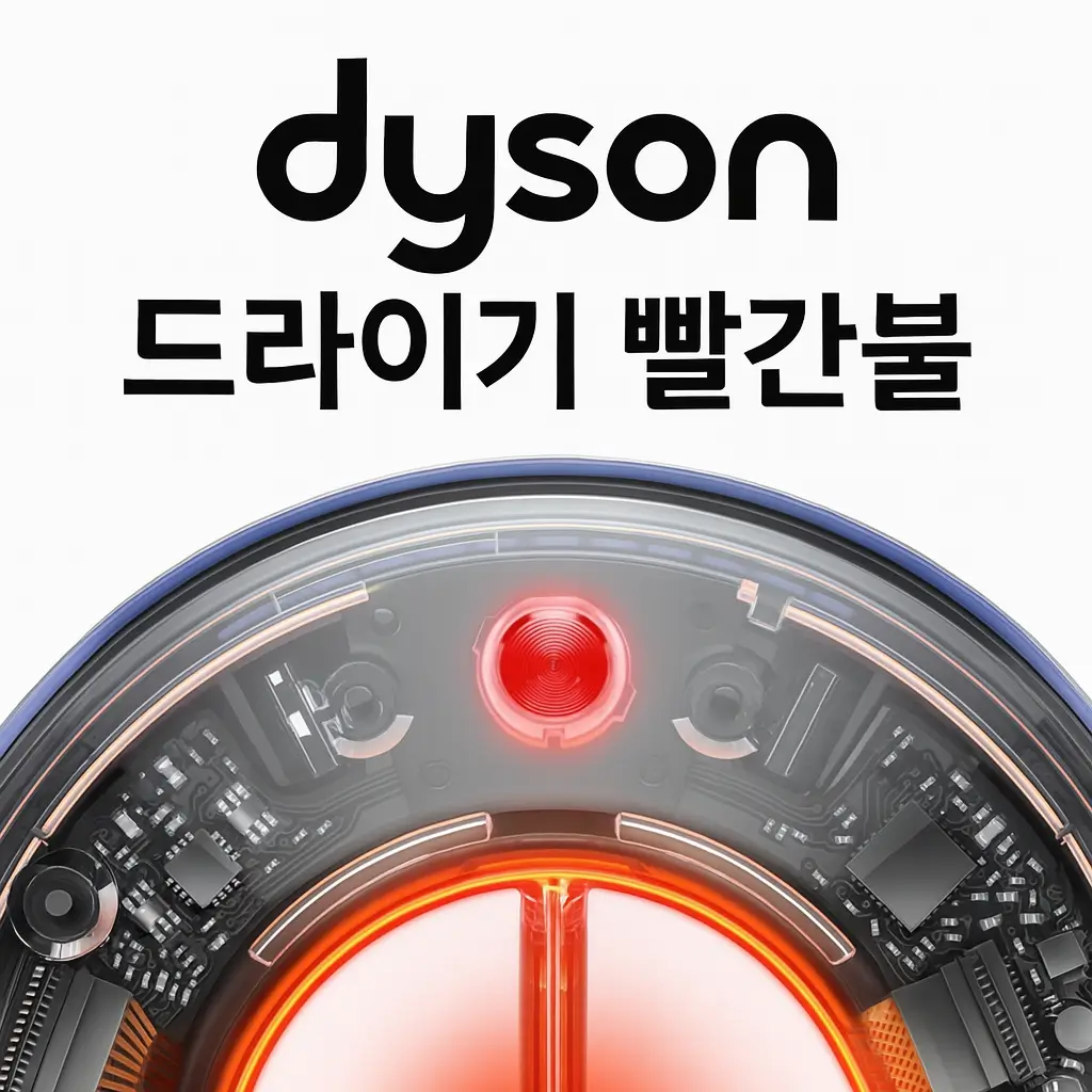 다이슨 드라이기 빨간불