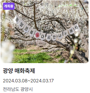 광양매화축제