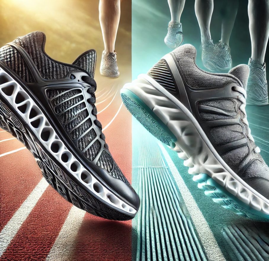 쿠션화vs카본화 관련 그림