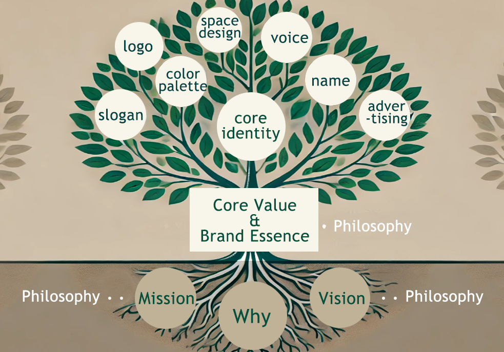 존재 이유, 비전, 미션, 철학 &ndash; 브랜드의 기반