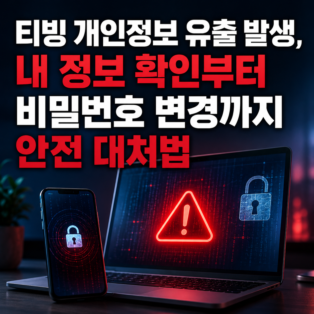 티빙 개인정보 유출 발생, 내 정보 확인부터 비밀번호 변경까지 안전 대처법