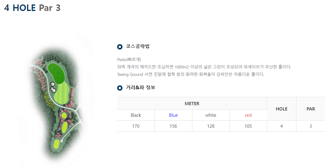 스프링베일 골프클럽 4홀