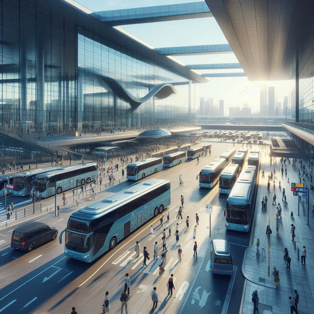 강릉 경포호와 바다가 보이는 강릉 시내 전경