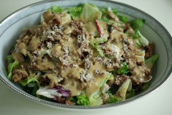 차돌박이 들깨 샐러드