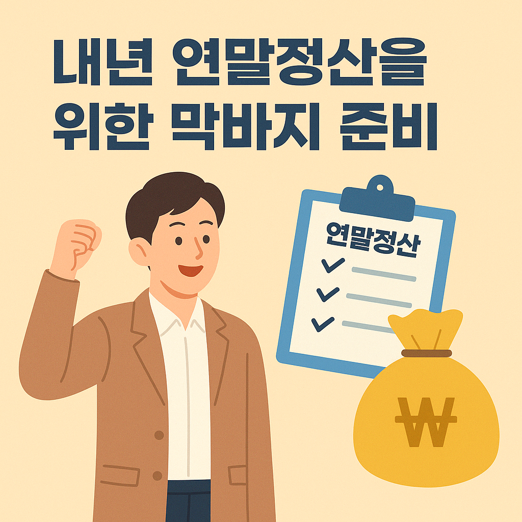 내년 연말정산을 위한 막바지 준비 이미지
