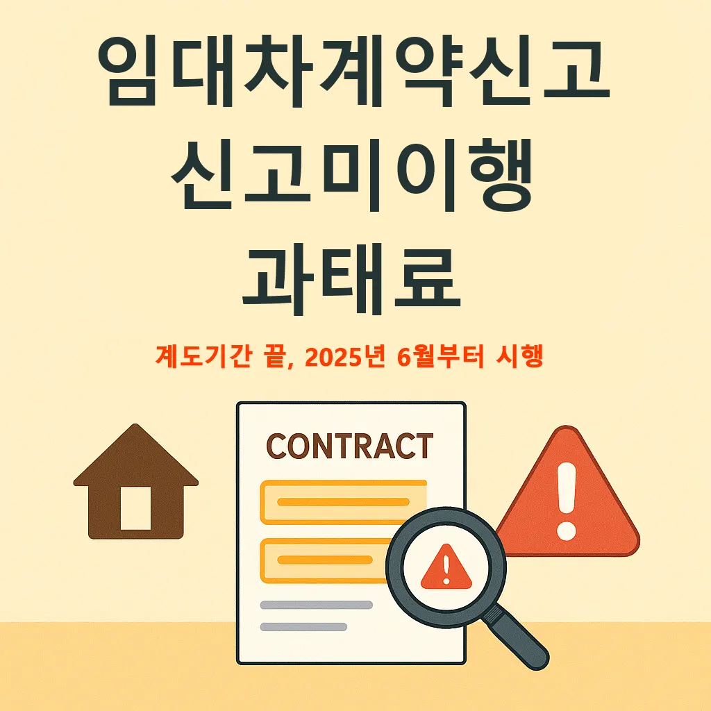 임대차계약신고 신고미이행 과태료