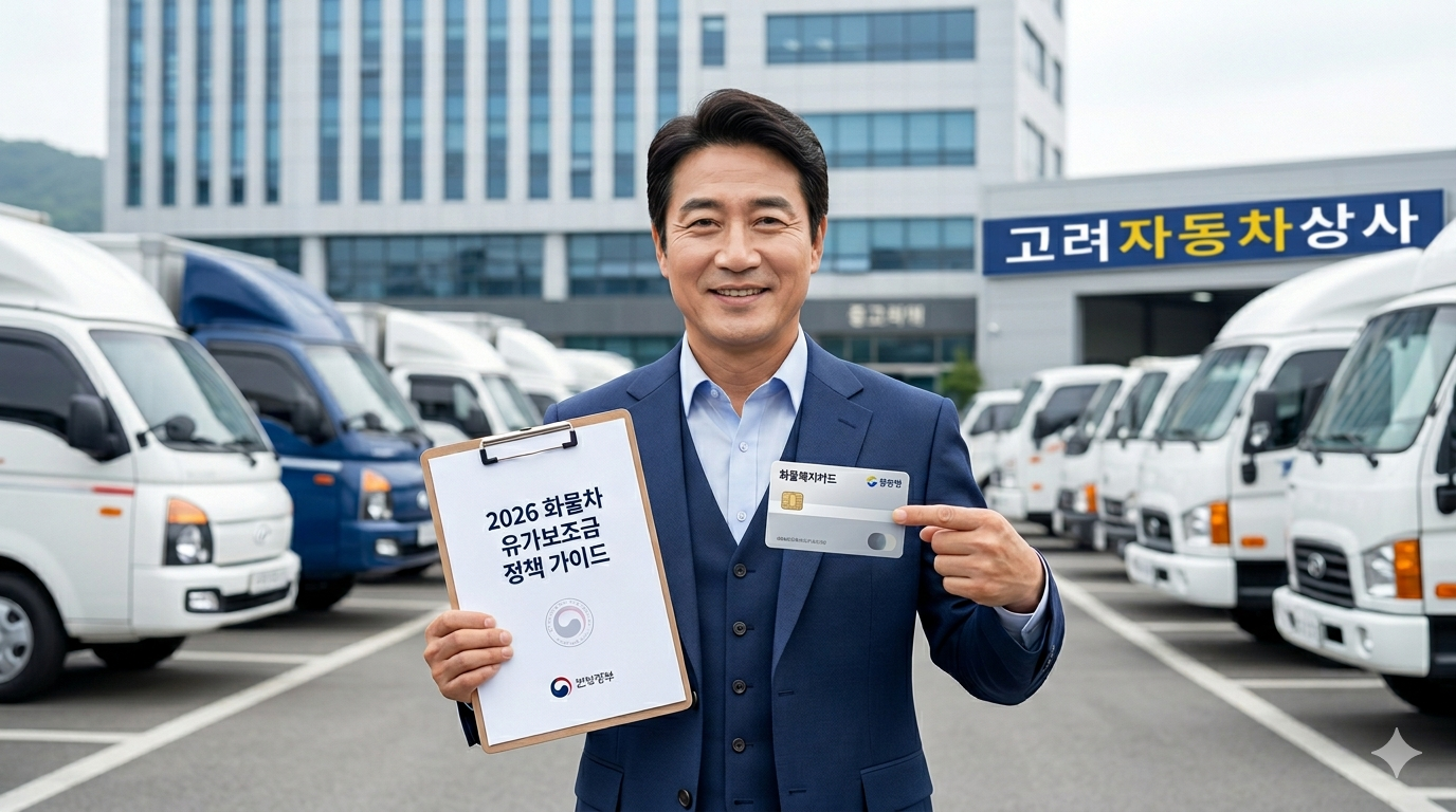 대구 중고 화물차 매매 전문 이부장이 설명하는 2026년 화물차 유가보조금 정책 가이드 및 화물복지카드 발급 방법