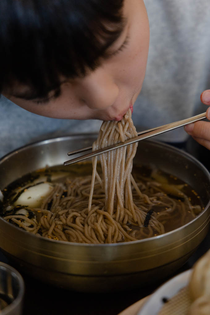 속초 남경막국수 부드러운 면발