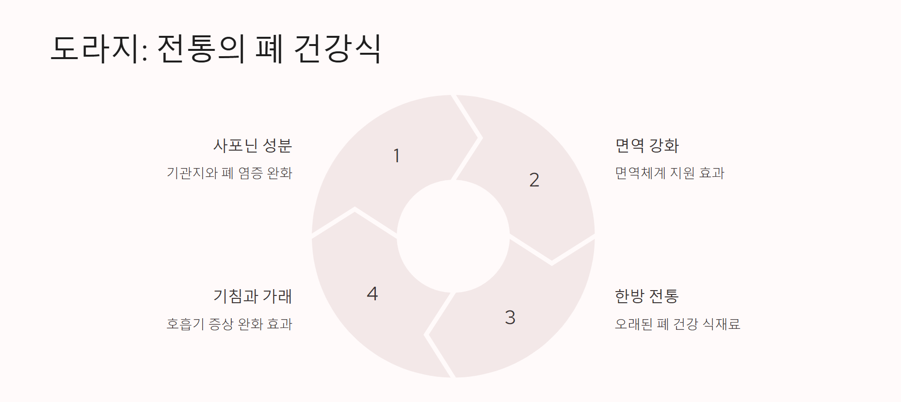 도라지: 전통이 인정한 폐 건강식