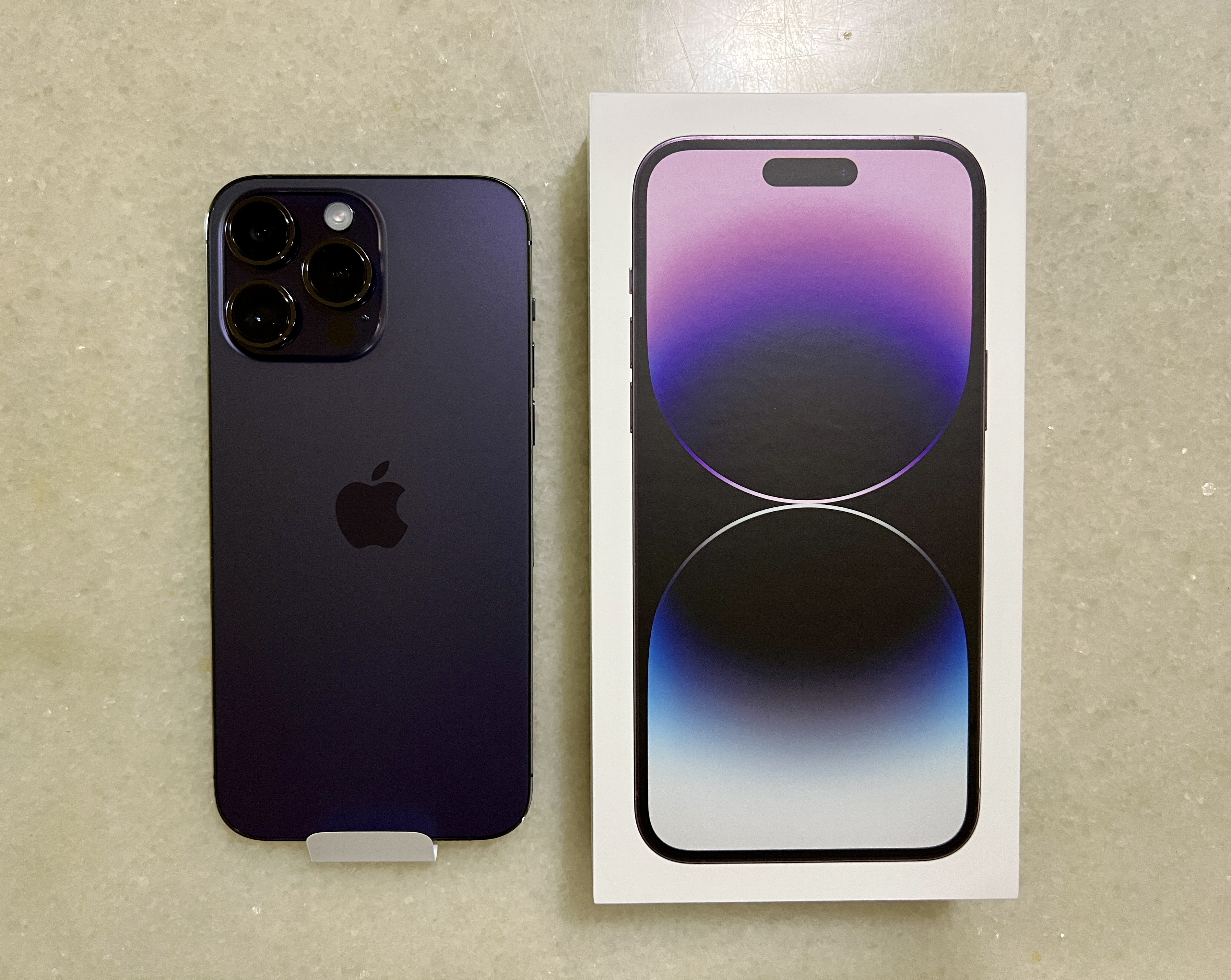 아이폰 박스와 14프로맥스 딥퍼플 언박싱