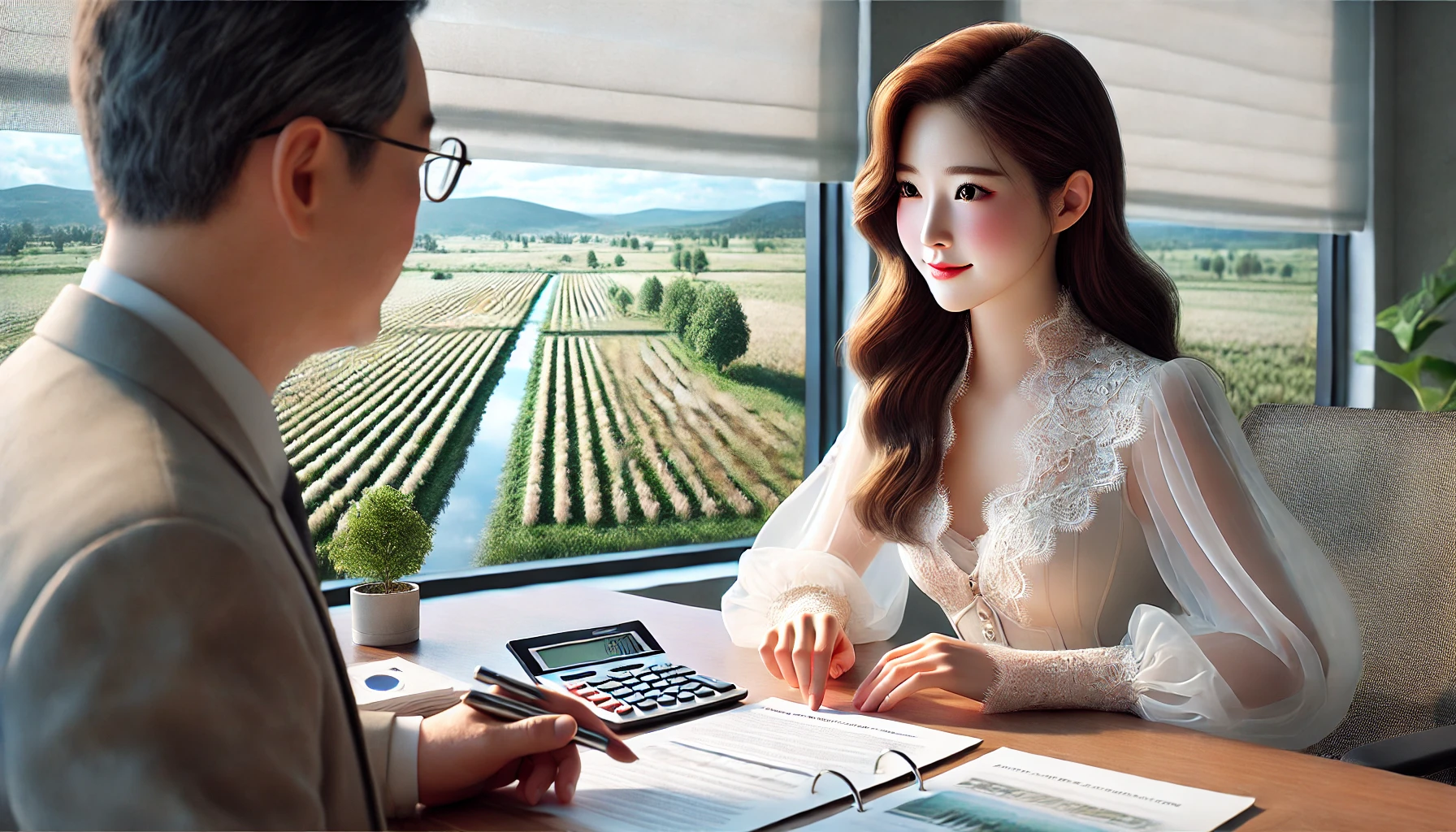 농지복구계획과 비용산출 기준 확인하는 이미지