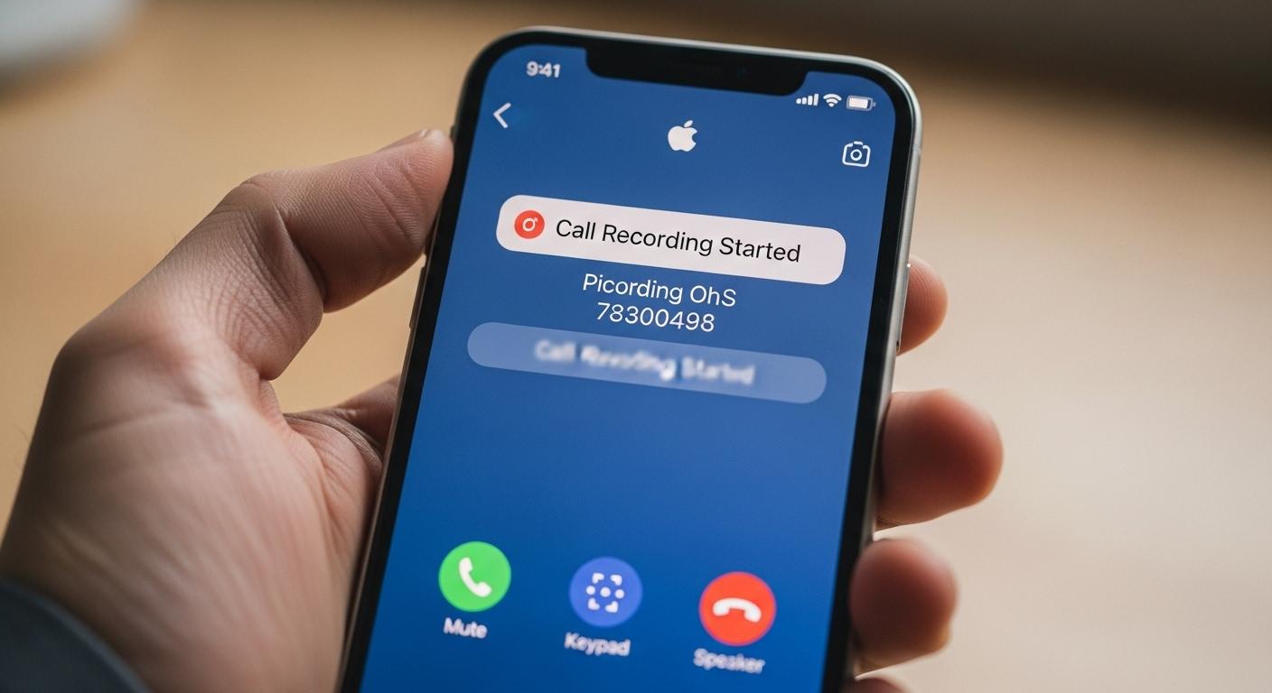 아이폰 통화 녹음 알림 여부