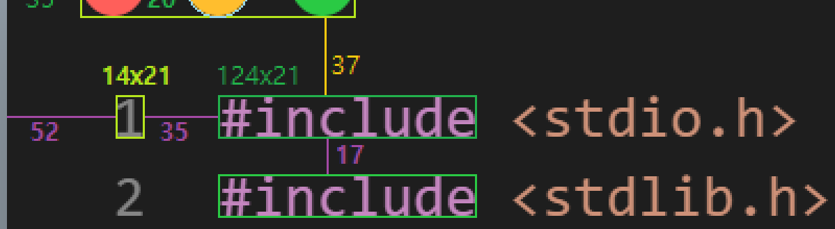 VSC 디자인 소스코드의 위치 및 크기 이미지