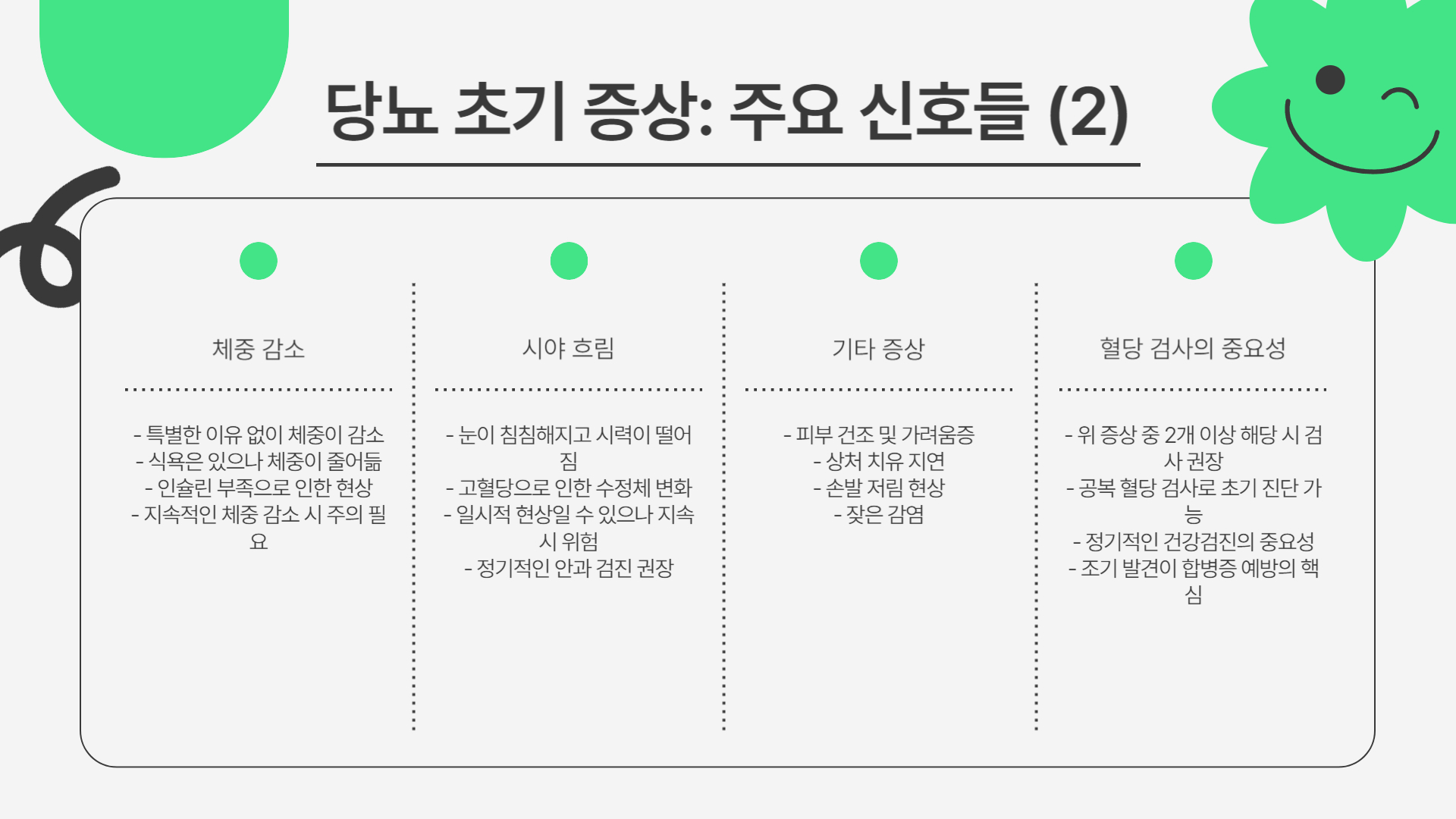 당뇨 초기 증상, 놓치지 말아야 할 신호들