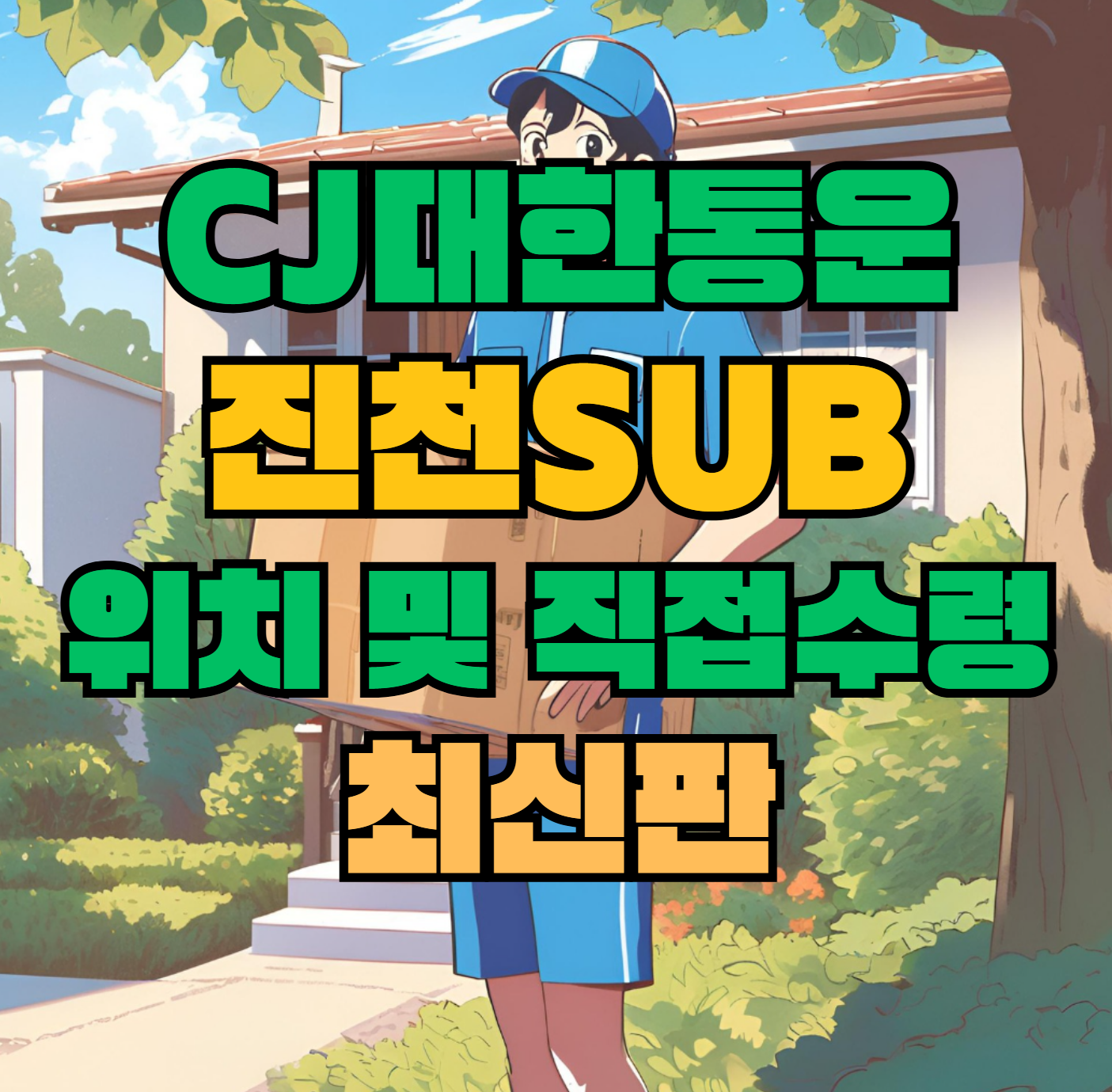 CJ대한통운 진천sub 허브 서브 터미널 위치 및 상품 수령 방법 최신판