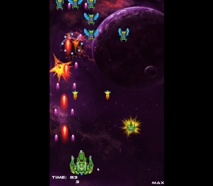 미사일을-발사하여-적들을-폭파-시키는-화면