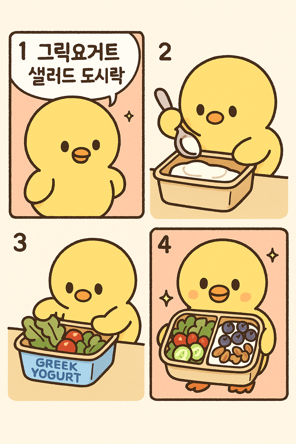 그릭요거트 샐러드 도시락