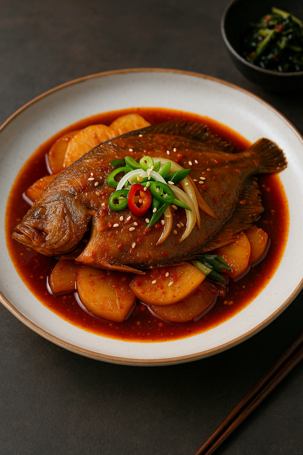 가자미 요리 관련 사진