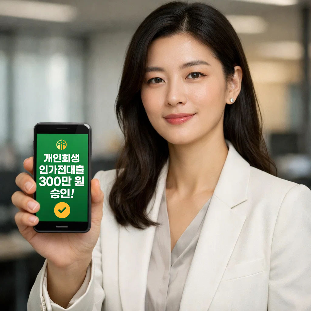 개인회생개시결정대출 300만 원 승인 사례