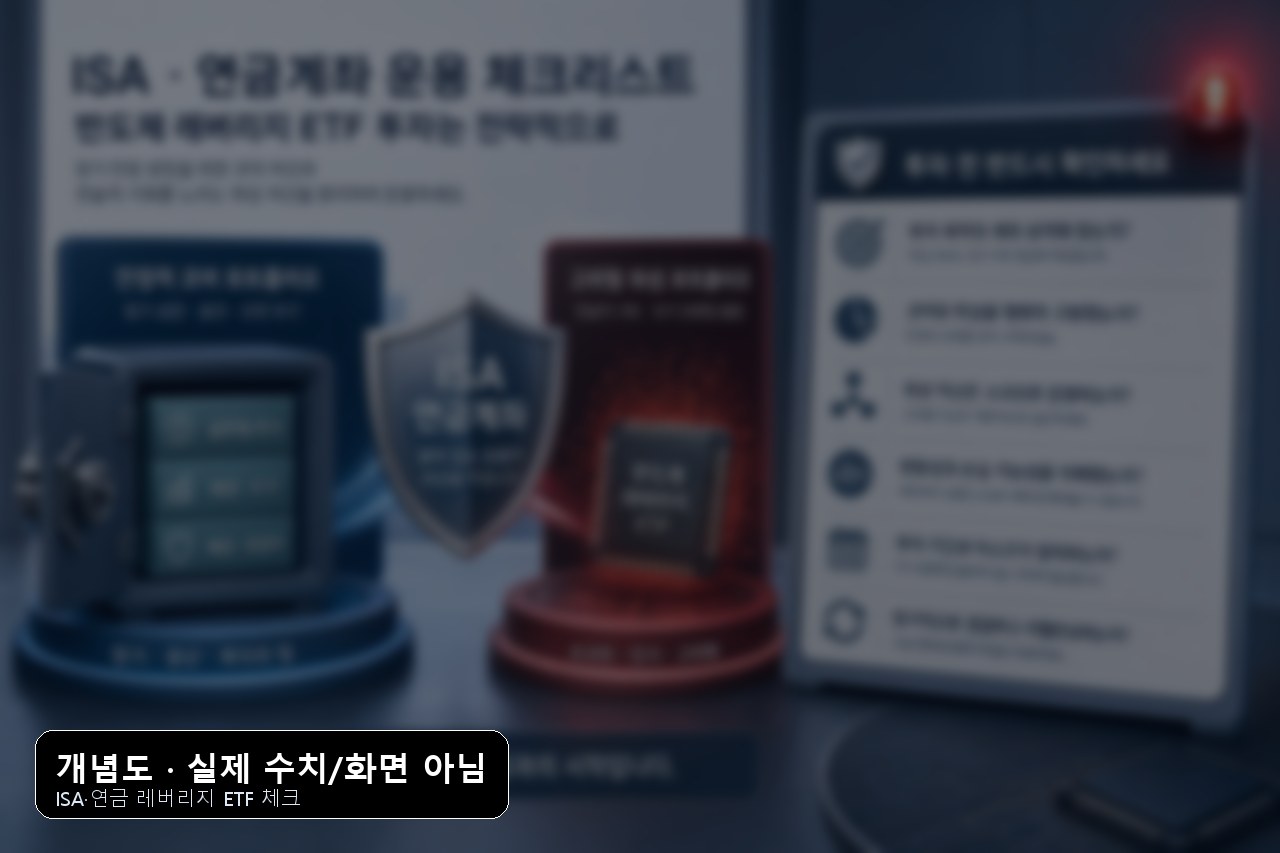 삼성전자 SK하이닉스 레버리지 ETF ISA 연금 체크리스트